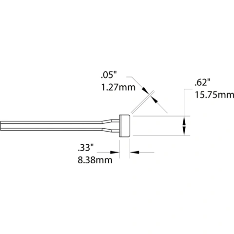 ראש לידית מלחם - METCAL TACT-603 - BLADE 15.75MM METCAL