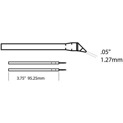 ראש לידית מלחם - METCAL TACT-608 - POINT 1.27MM METCAL