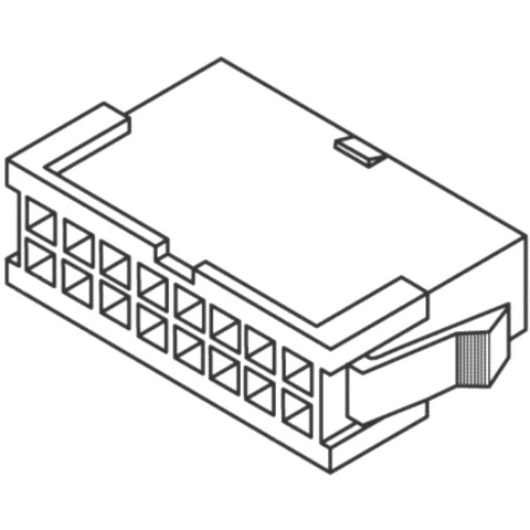 מחבר MOLEX ללחיצה לכבל - סדרת MINI-FIT JR - זכר 4 מגעים MULTICOMP