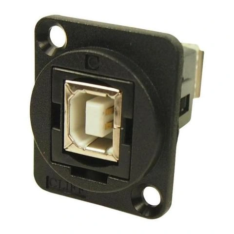 מתאם לפנל - USB 2.0 B (F) ~ USB 2.0 A (F) - CSK HOLES CLIFF