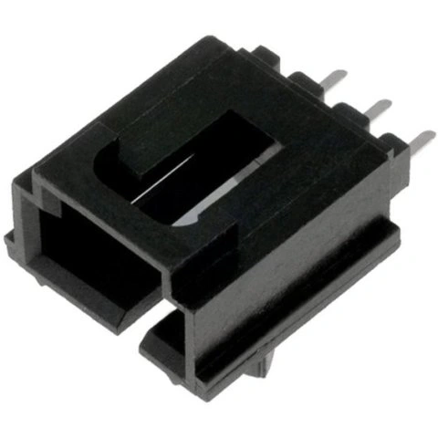 מחבר MOLEX להלחמה למעגל מודפס - סדרת SL - זכר 3 מגעים MOLEX