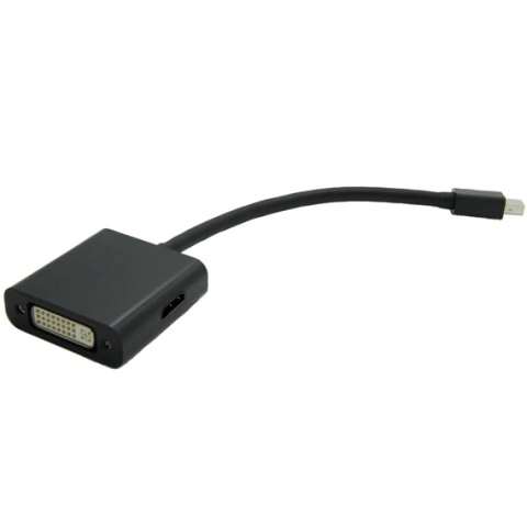 מתאם (MINI DISPLAY PORT (M) - DP / HDMI / DVI (F ROLINE