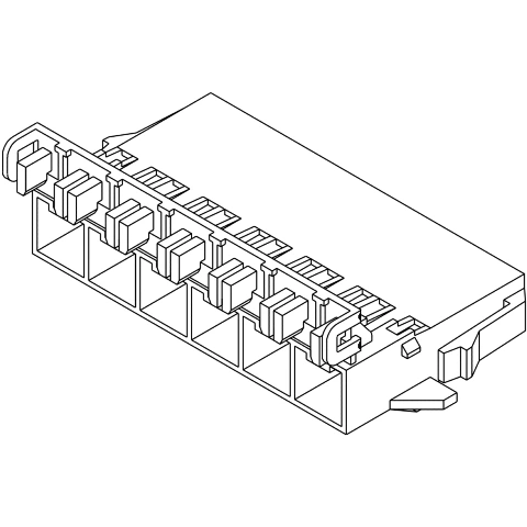 מחבר MOLEX ללחיצה לכבל - סדרת MINI FIT SR - זכר 2 מגעים MOLEX