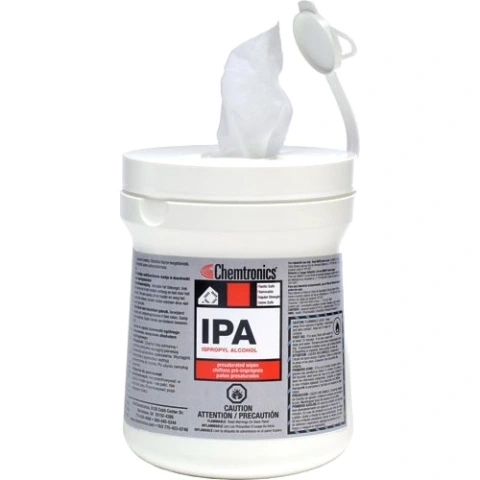 מטליות ניקוי IPA לכרטיסים אלקטרוניים - CHEMTRONICS SIP100E CHEMTRONICS