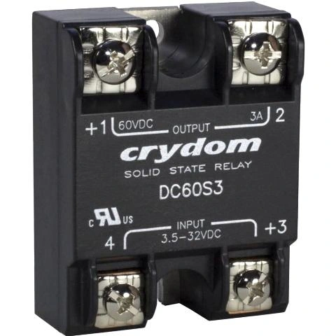 ממסר SPST-NO , 3VDC ~ 60VDC , 3A - SSR CRYDOM