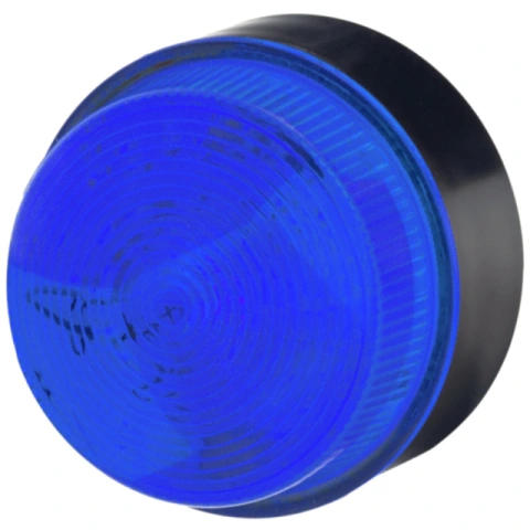 מנורת התראה כחולה מהבהבת - XENON , 10~100VDC / 20~72VAC MOFLASH SIGNALLING