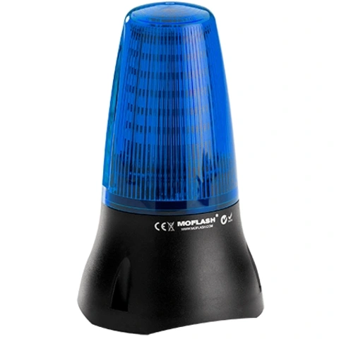 מנורת התראה כחולה - LED , 230VAC , DUAL FUNCTION MOFLASH SIGNALLING