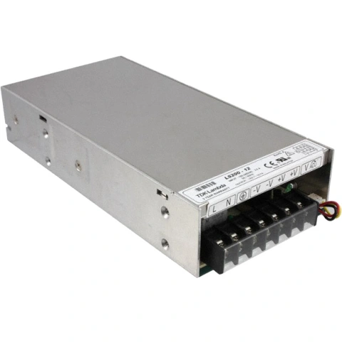 ספק כוח AC/DC לשאסי - 200W , 85V ~ 264V ⇒ 12V / 16.7A TDK LAMBDA