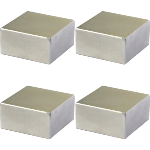 סט 4 מגנטים - NEODYMIUM BLOCK - 25MM X 10MM X 5MM ECLIPSE MAGNETICS