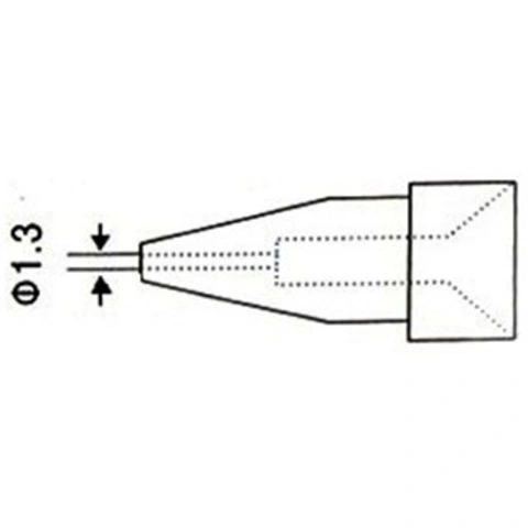 ראש לאקדח שואב בדיל חשמלי - קוני DURATOOL - 1.3MM DURATOOL