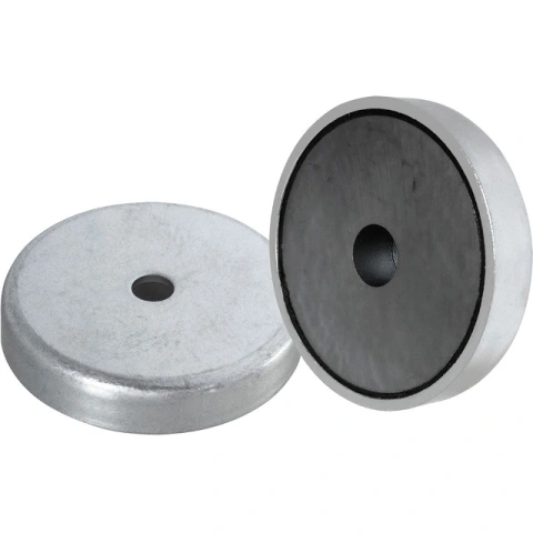 מגנט - FERRITE SHALLOW POT C/S - M5 - 7MM X 32MM ECLIPSE MAGNETICS