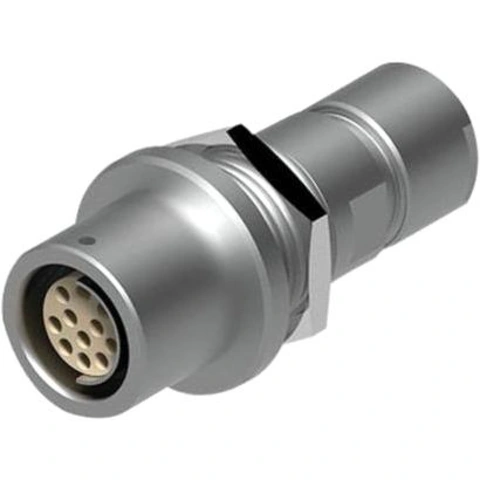 מחבר FISCHER - נקבה לפנל - 4 מגעים - +DKE 105 A053-130 FISCHER CONNECTORS