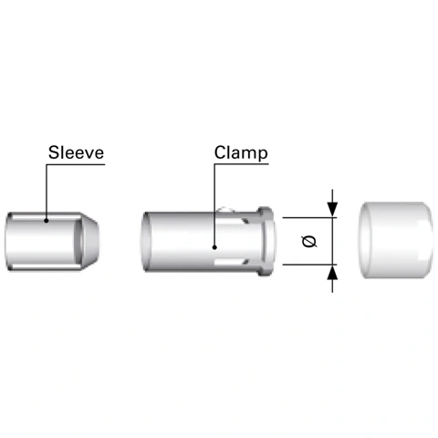 תפסן הגנה למחברים FISCHER - מידה E32 102.1/3.1 + A FISCHER CONNECTORS