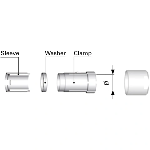 תפסן הגנה למחברים FISCHER - מידה E31 103.1/4.2 + B FISCHER CONNECTORS