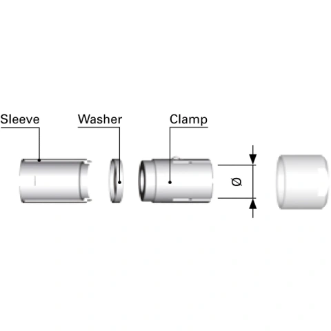 תפסן הגנה למחברים FISCHER - מידה E3 1031.1/4.2 FISCHER CONNECTORS