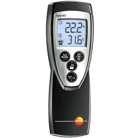 מודד טמפרטורה ידני דיגיטלי - דו ערוצי - TESTO 922 THERMOMETER TESTO