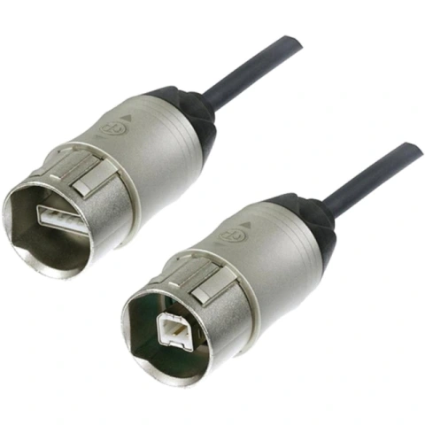 כבל USB 2.0 תעשייתי - (NKUSB-1 - 1M - A(M) ~ B(M NEUTRIK