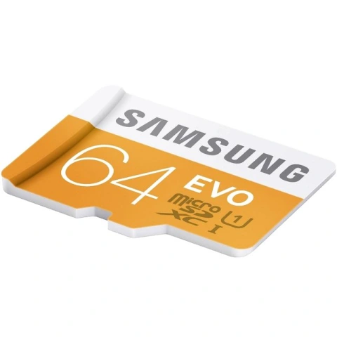 כרטיס זיכרון - SAMSUNG EVO - MICROSD 64GB - 48MB/S SAMSUNG
