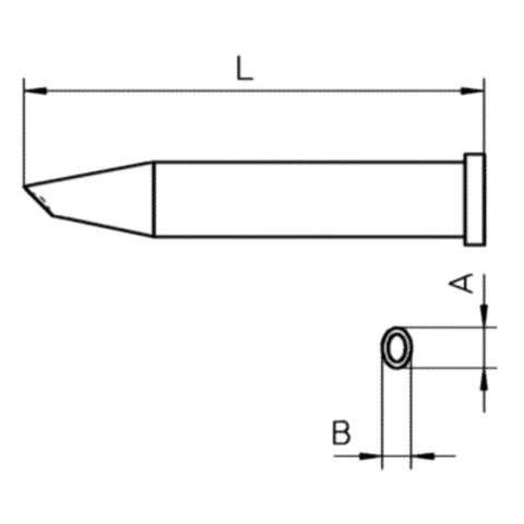 ראש למלחם - WELLER XT GW - GULL WIND 3.2MM WELLER