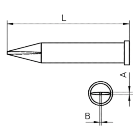 ראש למלחם - WELLER XT H - CHISEL 0.8MM WELLER