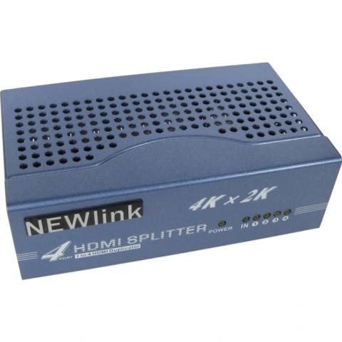 מפצל אקטיבי 4PORT , 3D & 4K - HDMI NEWLINK