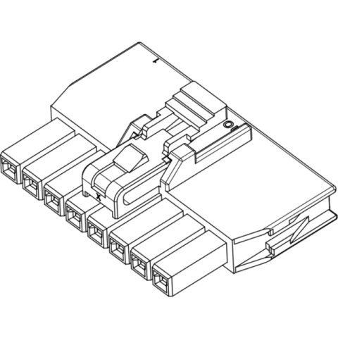 מחבר MOLEX ללחיצה לכבל - סדרת NANO-FIT - נקבה 2 מגעים MOLEX