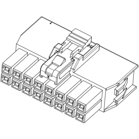 מחבר MOLEX ללחיצה לכבל - סדרת NANO-FIT - נקבה 4 מגעים MOLEX