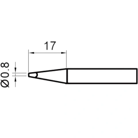 ראש למלחם - 0.8MM CHISEL TENMA