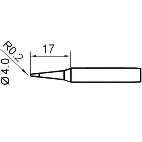 ראש למלחם - 0.2MM CONICAL TENMA