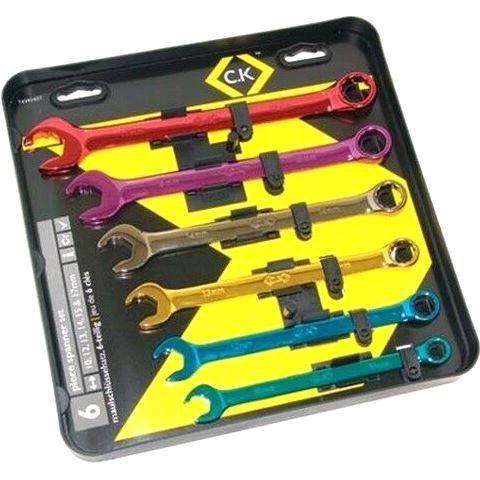 סט מפתחות רינג / פתוח רצ'ט מילימטרי - 6 יחידות - CK TOOLS T4345 CK TOOLS