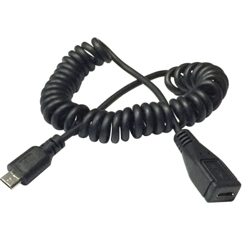 כבל USB 2.0 מסולסל - (2M - MINI B(M) ~ NINI B(F L-COM