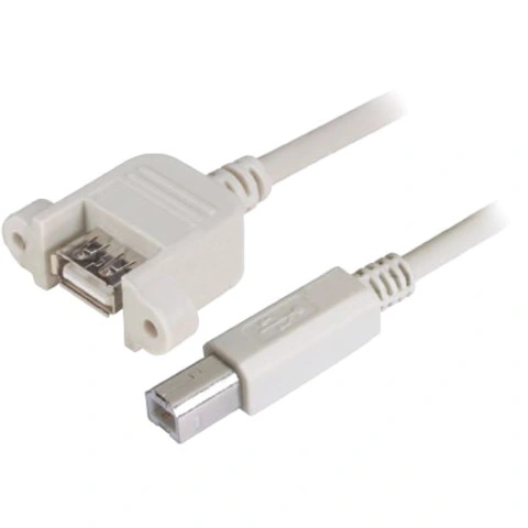 כבל 1M - B(M) ~ A(F-P/M) - USB 2.0 L-COM