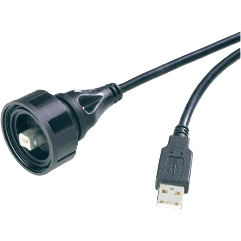 כבל תעשייתי USB - זכר B ← זכר PX0840/B/5M00 - A BULGIN