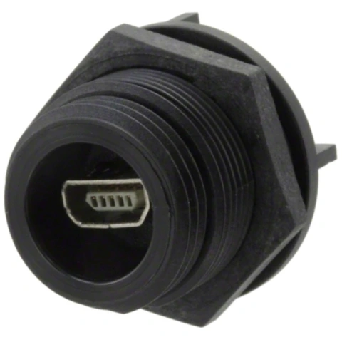 מחבר תעשייתי MINI USB TYPE B - נקבה למעגל מודפס - PX0447 BULGIN