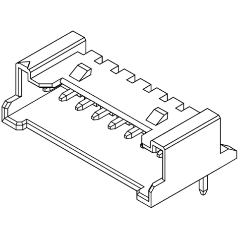 מחבר MOLEX להלחמה למעגל מודפס - סדרת SHERLOCK - זכר 2 מגעים MOLEX