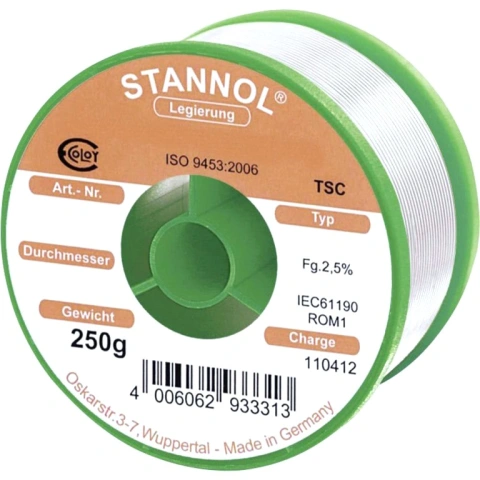 בדיל להלחמה - LEAD FREE - 99/1 - 1.0MM - 250G STANNOL