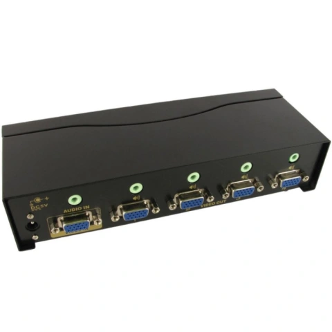 מפצל אקטיבי 4PORT + AUDIO , 450MHZ - VGA NEWLINK