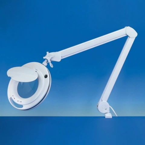 מנורת עבודה שולחנית עם זכוכית מגדלת - PRO LED III - הגדלה X3 / X5 LIGHTCRAFT