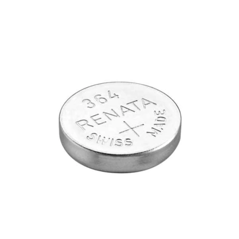 סוללה לשעון - RENATA 364 / SR60 , 1.55V , SILVER OXIDE RENATA