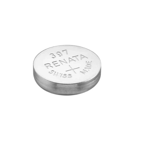 סוללה לשעון - RENATA 397 / SR59 , 1.55V , SILVER OXIDE RENATA