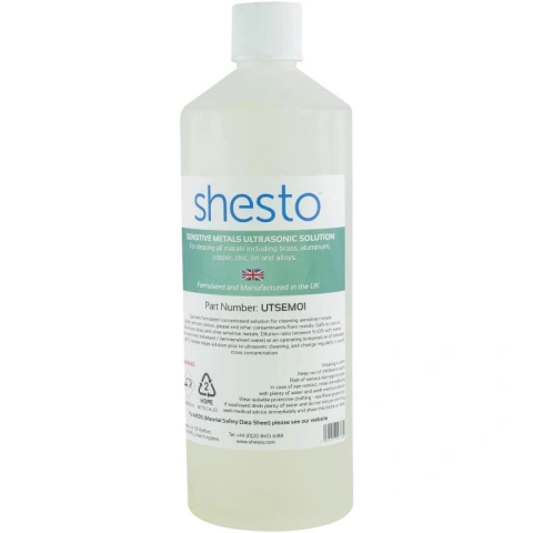 נוזל לניקוי אולטראסוני - SENSITIVE METAL - בקבוק 1 ליטר SHESTO