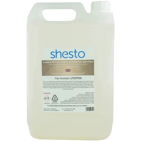 נוזל לניקוי אולטראסוני - GLASS - בקבוק 5 ליטר SHESTO