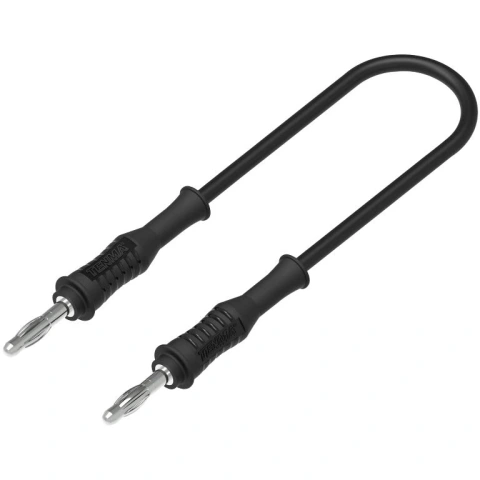 כבל בדיקה - 4MM PLUG ~ 4MM PLUG 0.25M - בידוד שחור TENMA