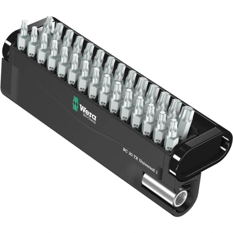 סט ביטים מקצועי - 30 יחידות - WERA BIT CHECK 30 TX UNIVERSAL WERA