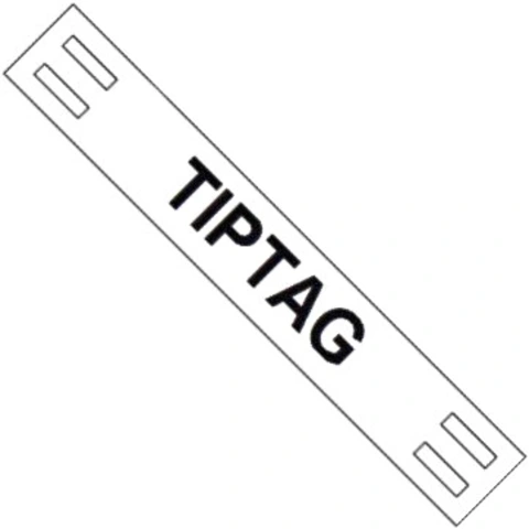 תוויות סימון לבנות לכבלים - TIPTAG - 65MM x 11MM HELLERMANN TYTON