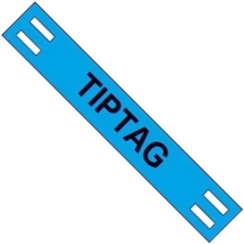 תוויות סימון כחולות לכבלים - TIPTAG - 65MM x 11MM HELLERMANN TYTON