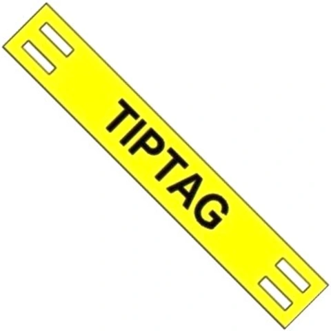 תוויות סימון צהובות לכבלים - TIPTAG - 65MM x 15MM HELLERMANN TYTON