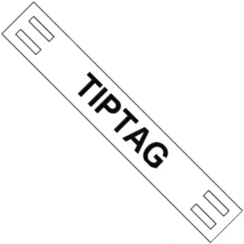 תוויות סימון לבנות לכבלים - TIPTAG - 100MM x 15MM HELLERMANN TYTON