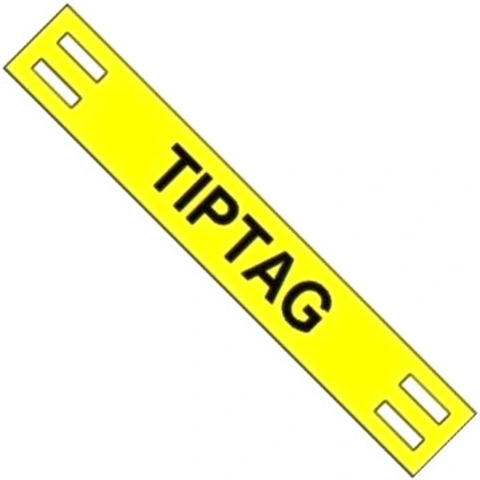 תוויות סימון צהובות לכבלים - TIPTAG - 100MM x 15MM HELLERMANN TYTON