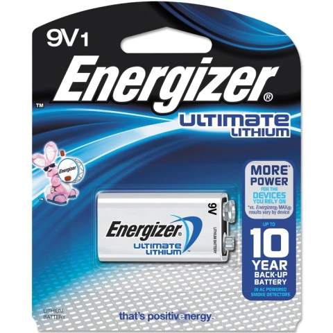 סוללת ליתיום - ENERGIZER ULTIMATE LITHIUM - PP3 9V ENERGIZER